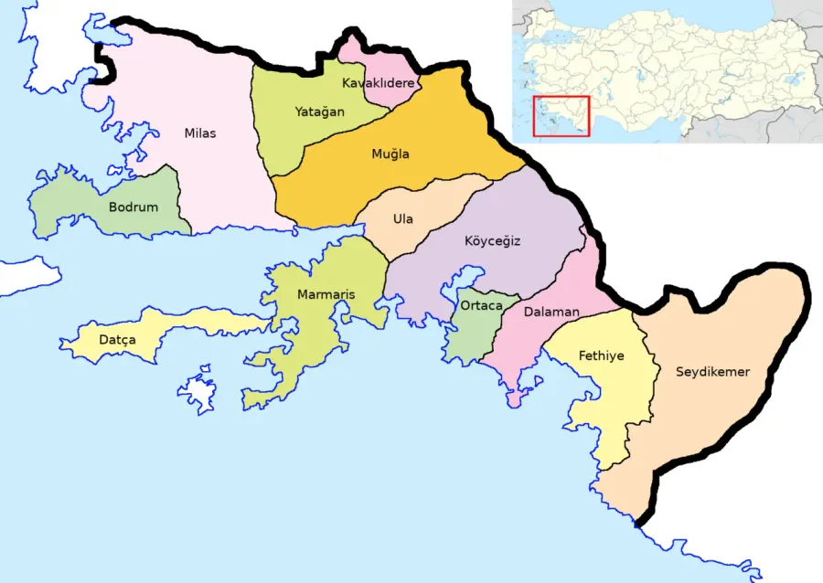 The Muğla Province card