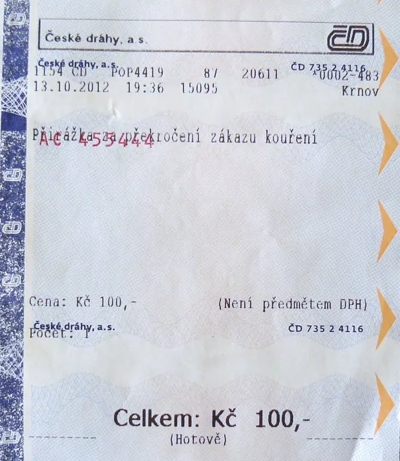 The Fine card