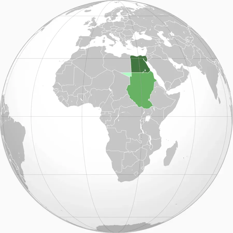 La carte Royaume d'Égypte