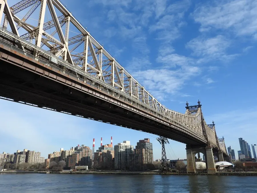 La carte Pont de Queensboro