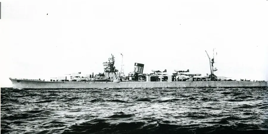 The Japanese cruiser Yahagi card