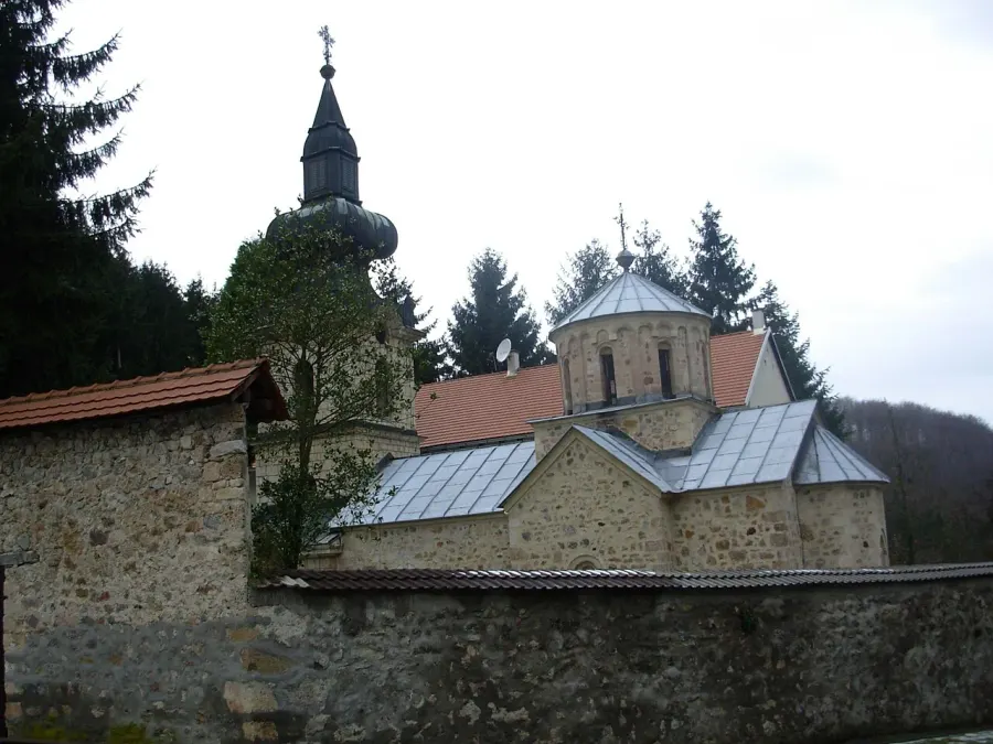 La carte Monastère de Tronoša