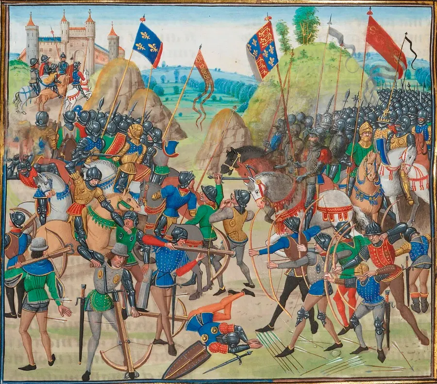La carte Guerre de Cent Ans