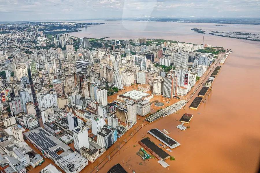 La carte Inondations au Brésil en 2024