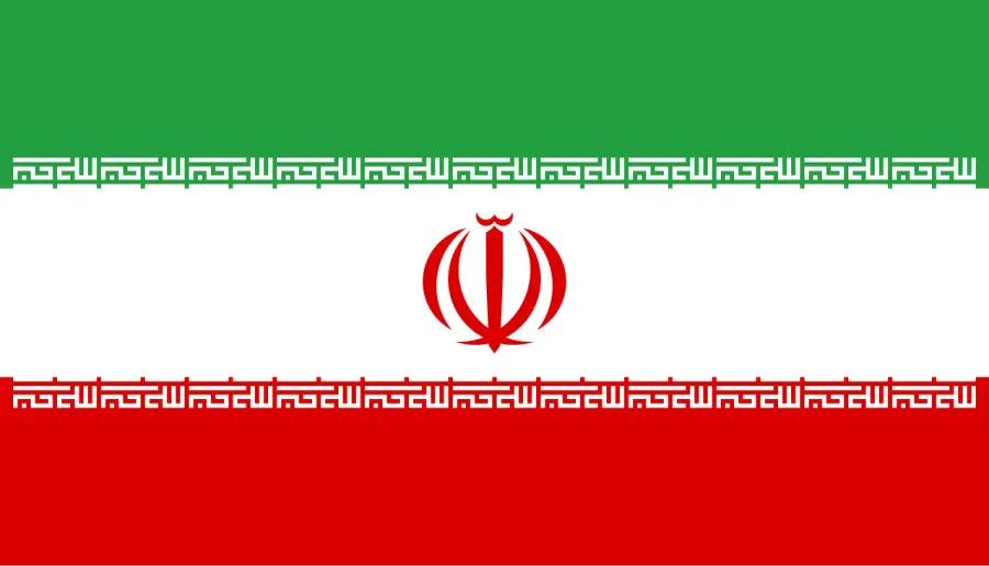 The Flag of Iran card
