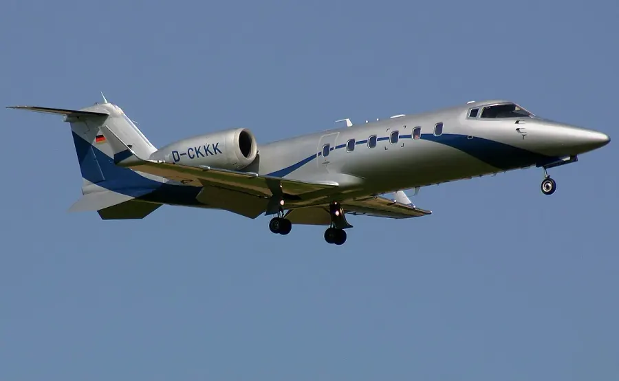 La carte Learjet 60