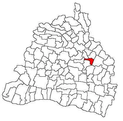 La carte Ghindeni