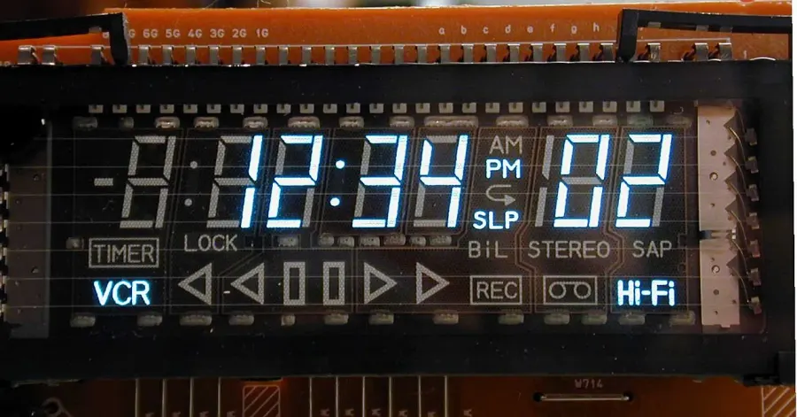 The Vacuum fluorescent display card