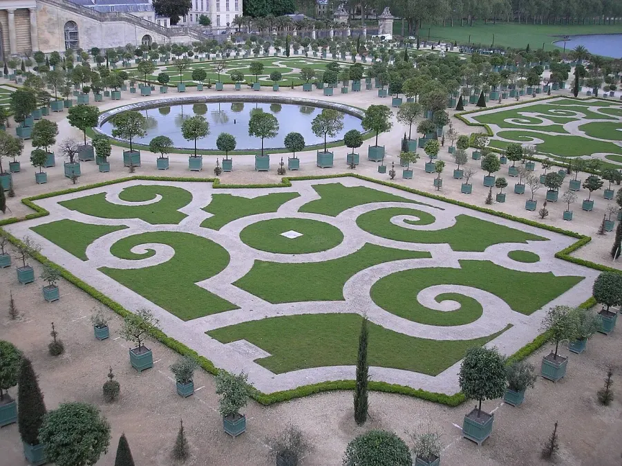 La carte Jardin à la française