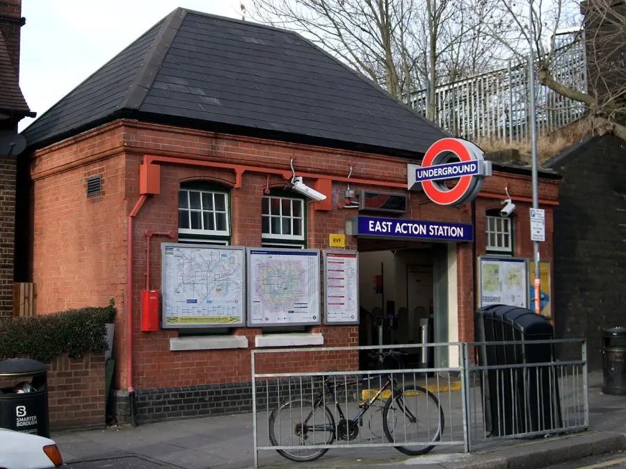 The East Acton tube station card