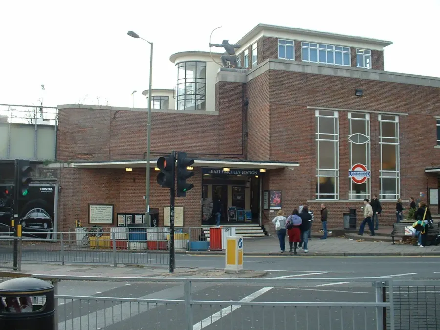 The East Finchley tube station card