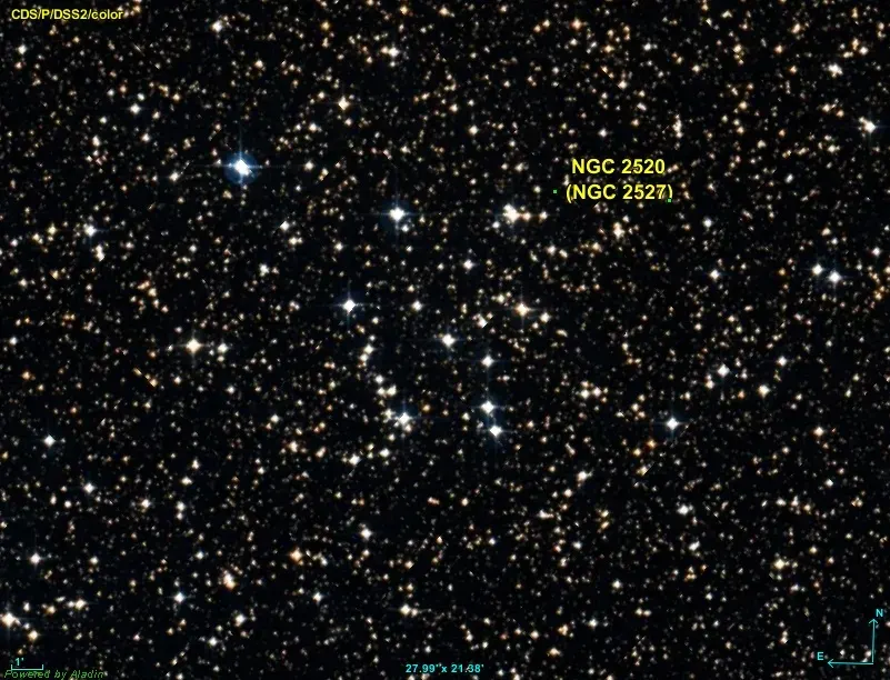 The NGC 2527 card