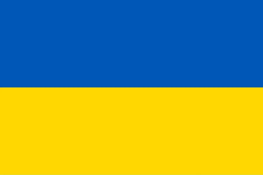 La carte Drapeau de l'Ukraine
