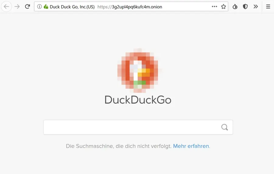 La carte DuckDuckGo