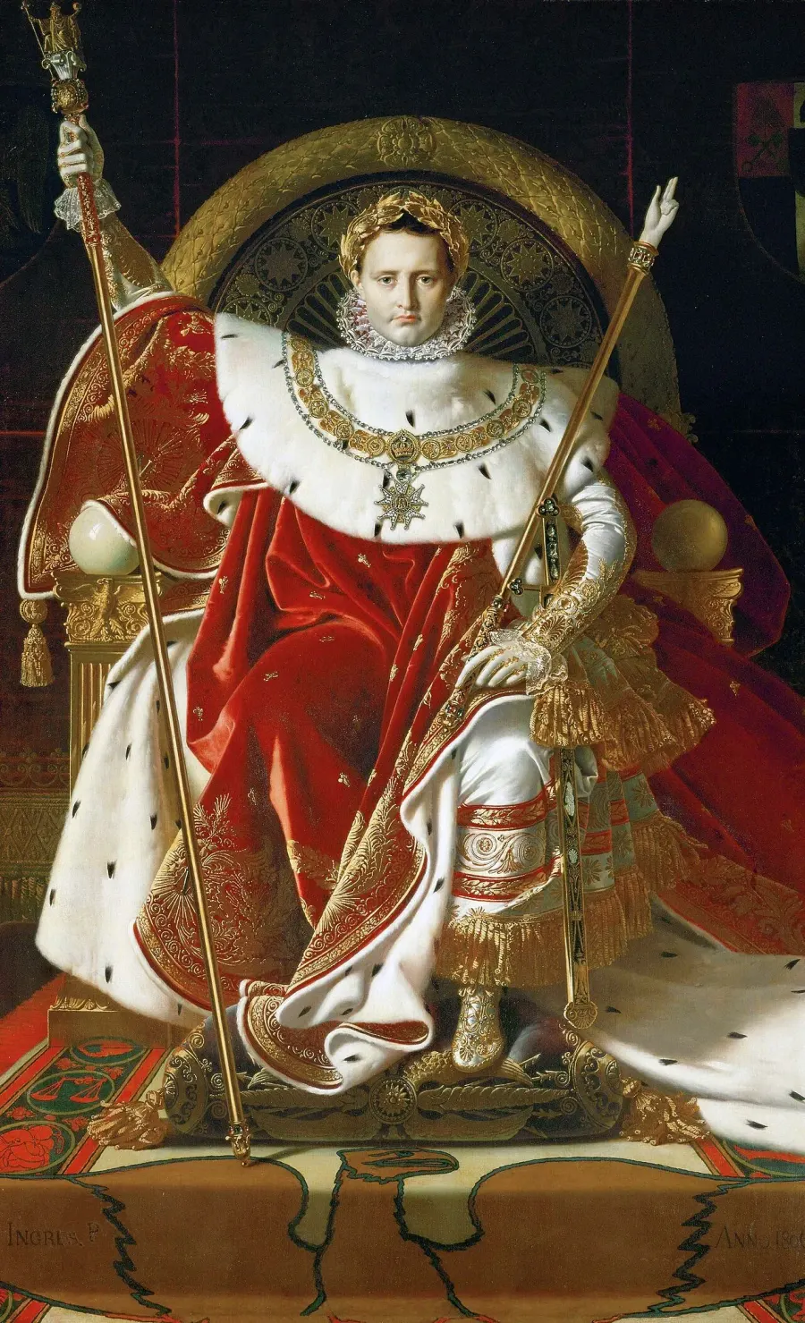 The Napoleon I on His Imperial Throne card