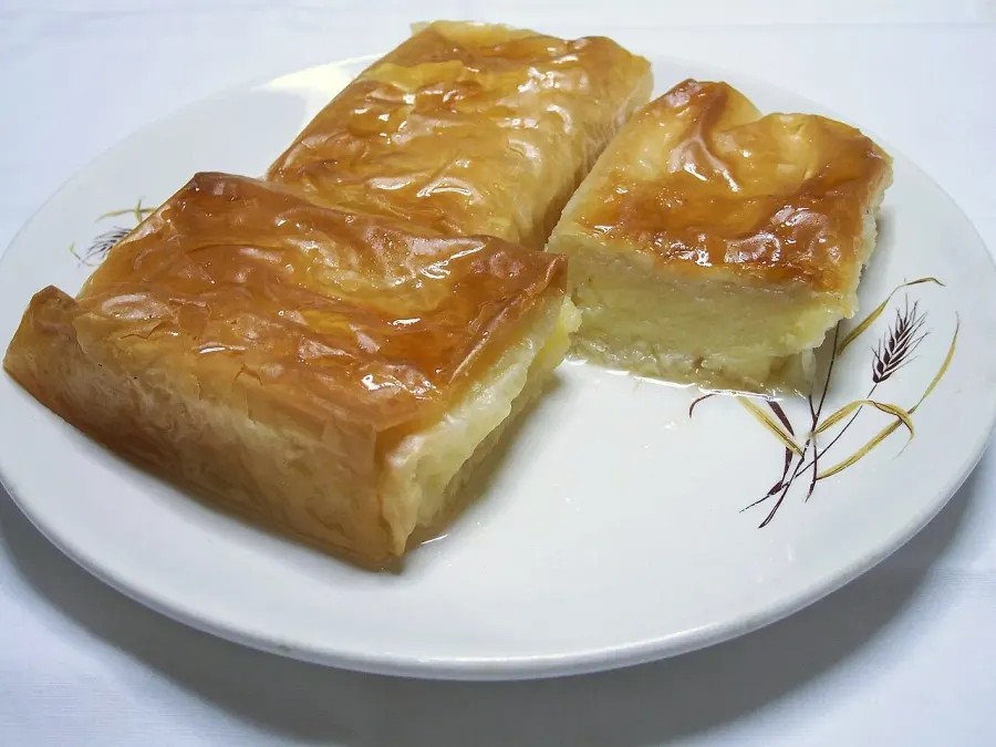 La carte Galaktoboúreko