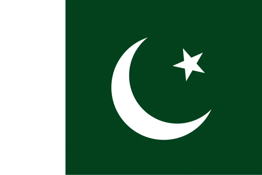 The Flag of Pakistan card