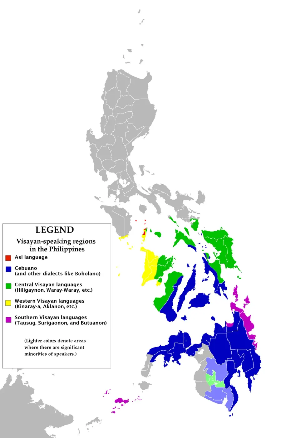 La carte Bisaya