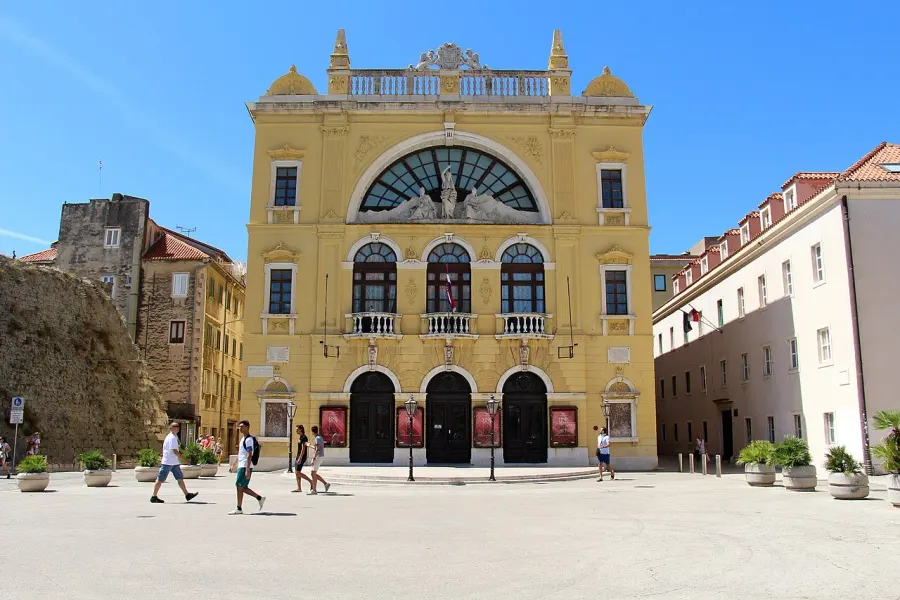 La carte Théâtre national croate de Split