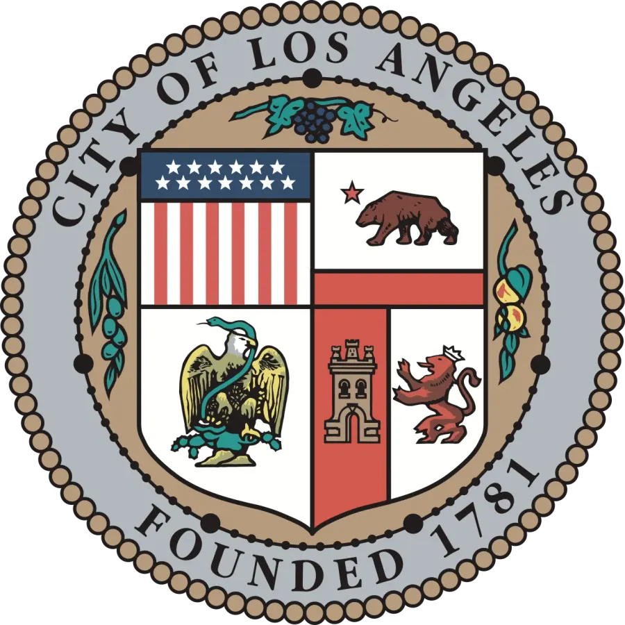 La carte Sceau de Los Angeles
