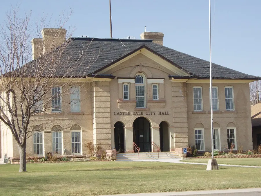The Castle Dale, Utah card
