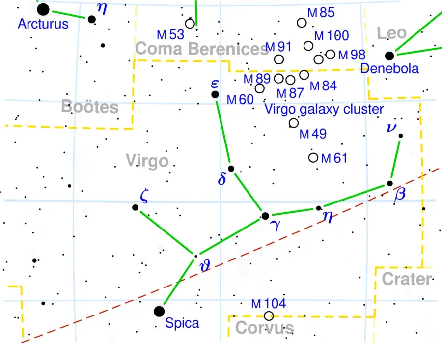 La carte Alpha Virginis