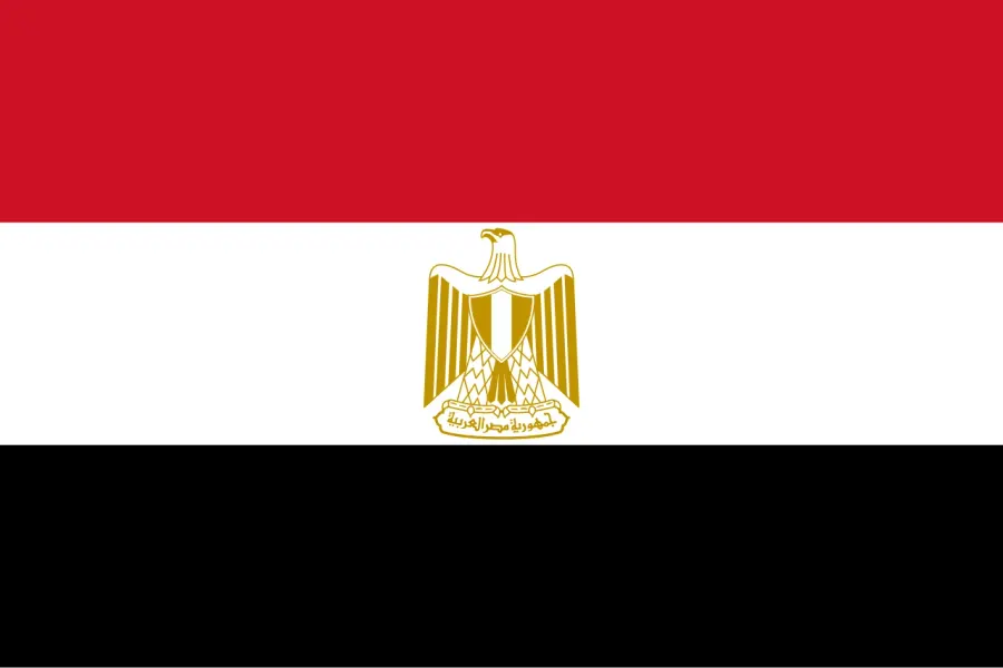 The Flag of Egypt card