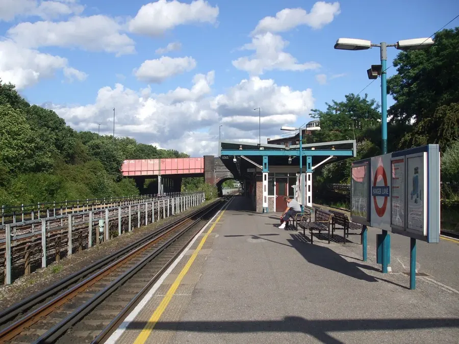 The Hanger Lane tube station card