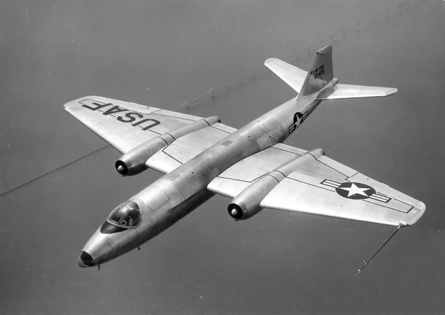 La carte Martin B-57