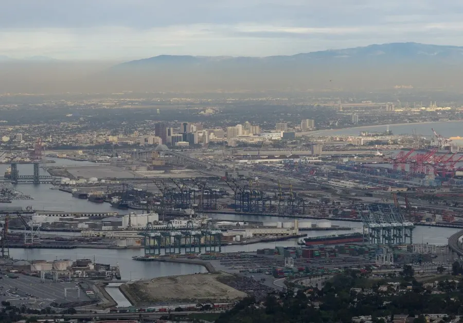La carte Port de Los Angeles