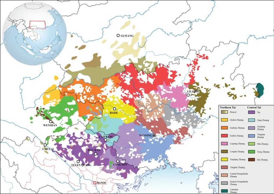 The Zhuang languages card