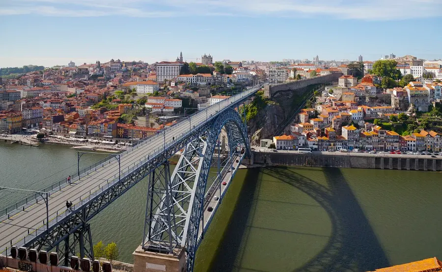 La carte Pont Dom-Luís