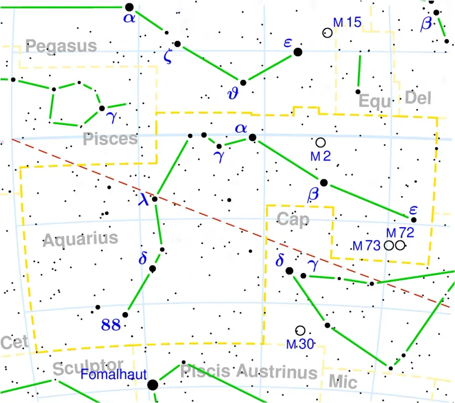 La carte Alpha Aquarii