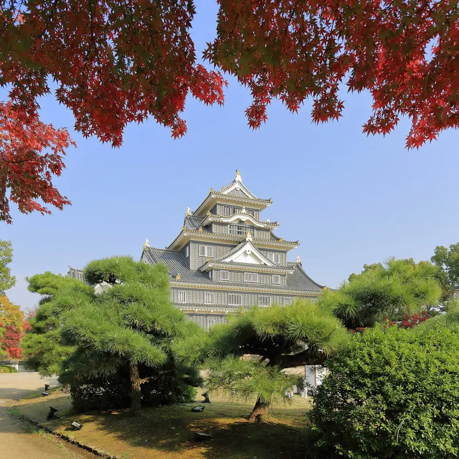 La carte Préfecture d'Okayama