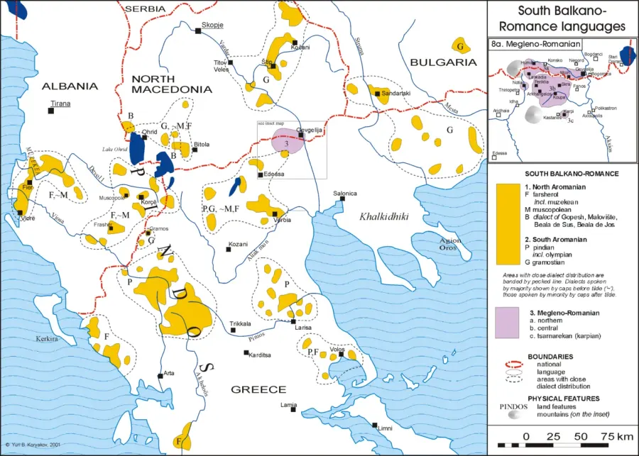 The Megleno-Romanian language card