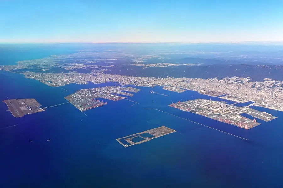 La carte Port de Kobe