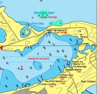 La carte Marsh Harbour
