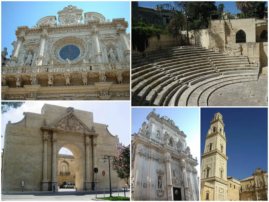 La carte Lecce