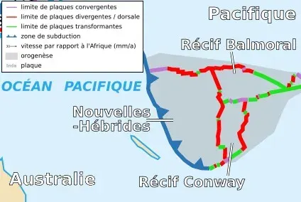 The New Hebrides plate card