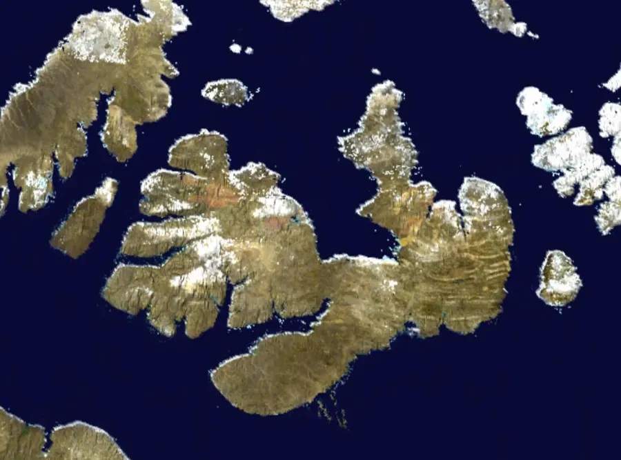 La carte Île Melville