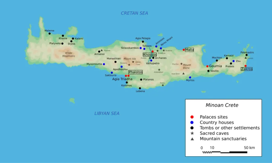 The Minoan civilization card