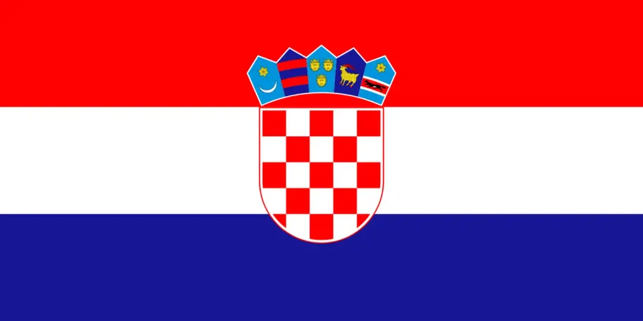 La carte Équipe de Croatie de football