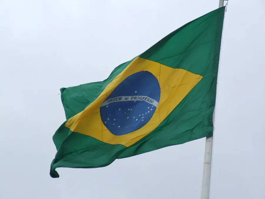 La carte Hino Nacional Brasileiro