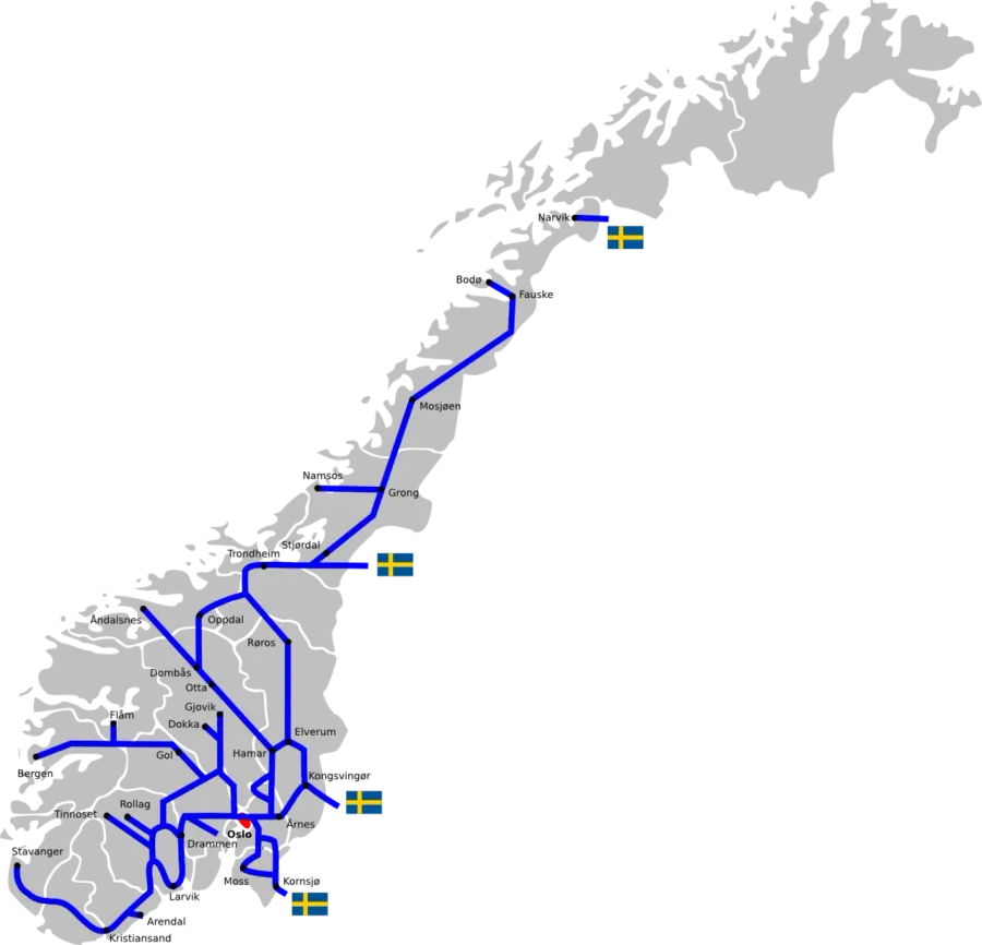 La carte Ligne du Nord