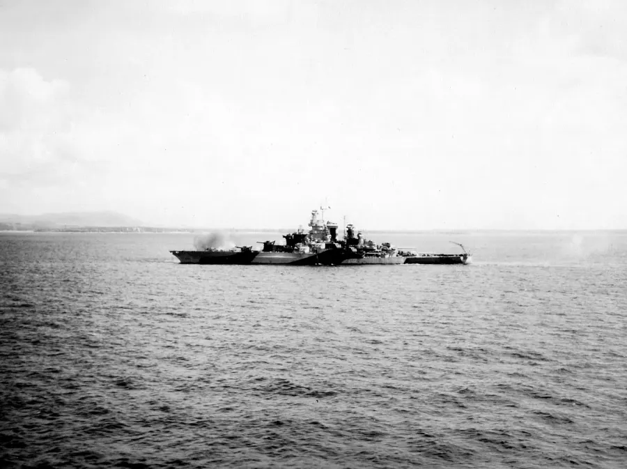 The Tennessee-class battleship card