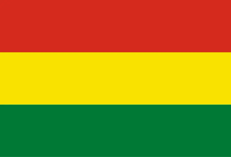 La carte Drapeau de la Bolivie