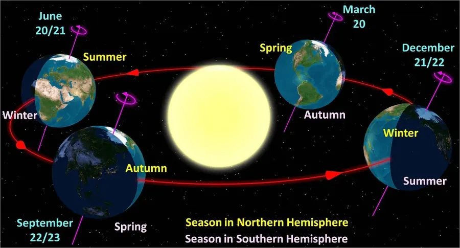The Earth's orbit card