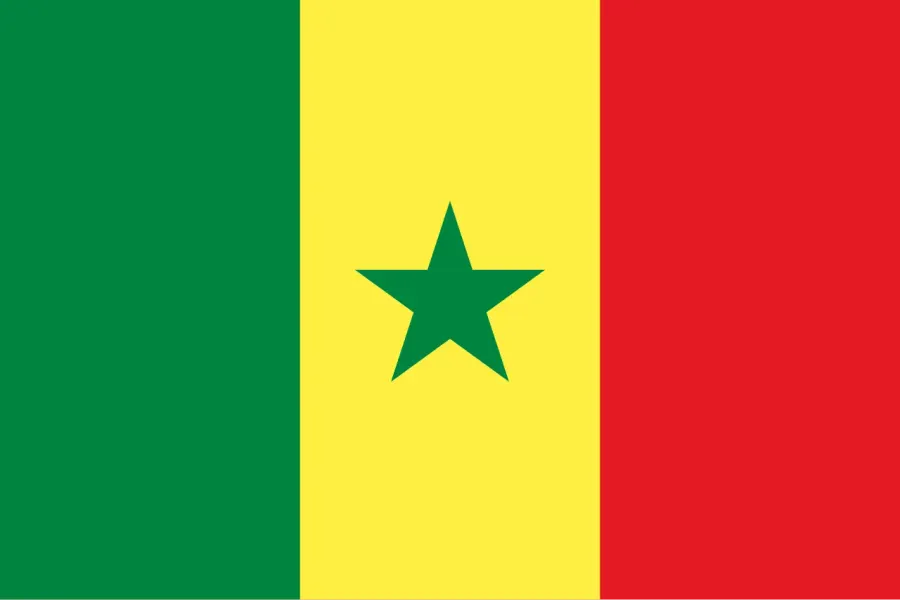 The Flag of Senegal card