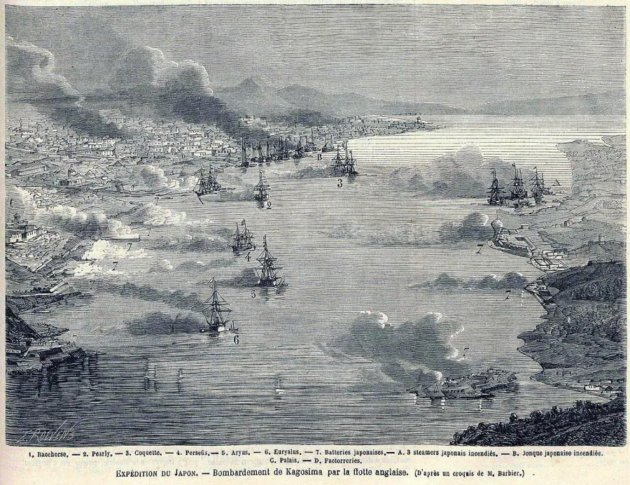 The Bombardment of Kagoshima card