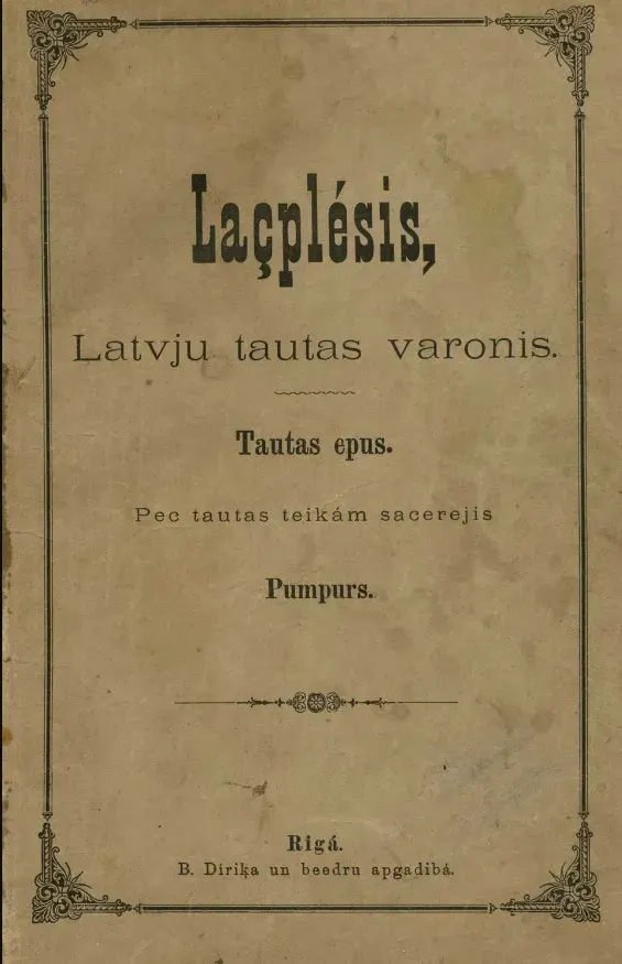 La carte Lāčplēsis